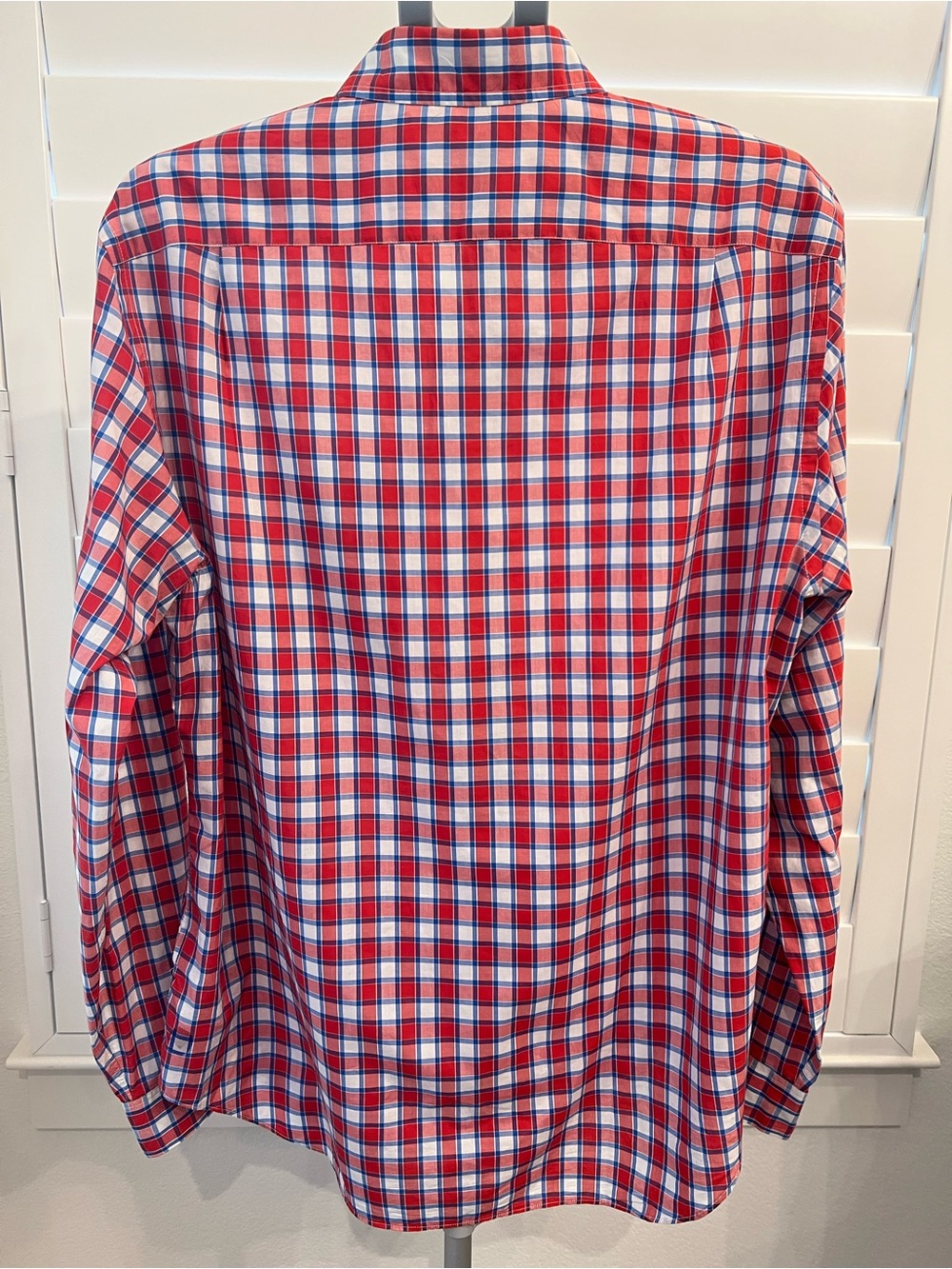 J. Crew Red and Blue Plaid Button-Down Shirt - Picture 2 of 8